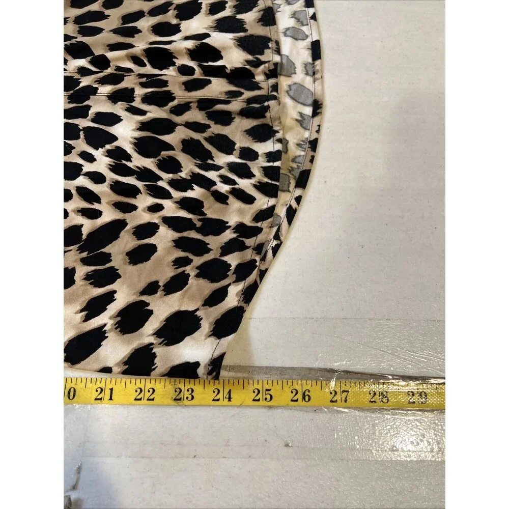 INC International Concepts Womens Animal Print Blouse Polyester/Spandex Large - Picture 5 of 7